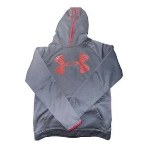 Under‎ Armour Kids Gray and Red Hoodie